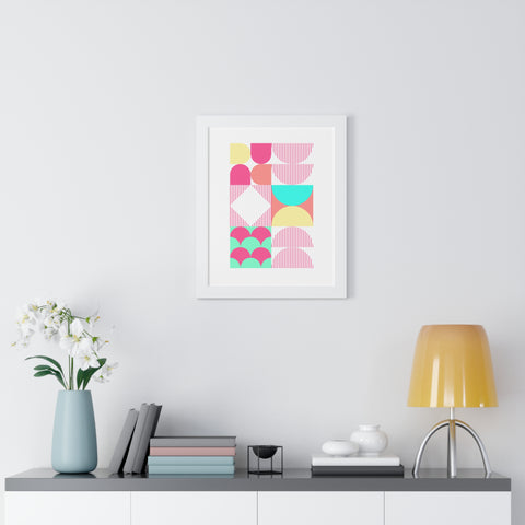 Bauhaus Yogi Framed Vertical Print Satu