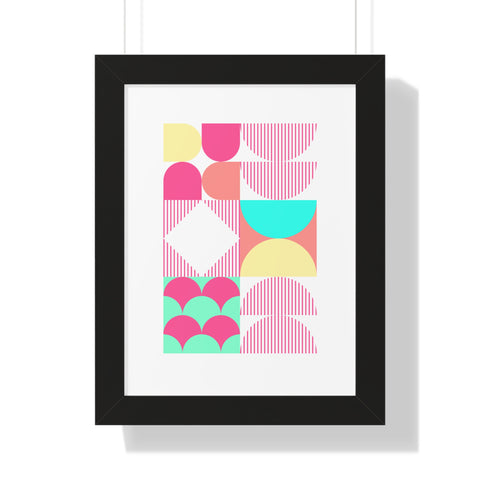 Bauhaus Yogi Framed Vertical Print Satu