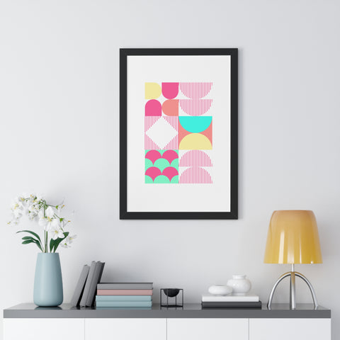 Bauhaus Yogi Framed Vertical Print Satu