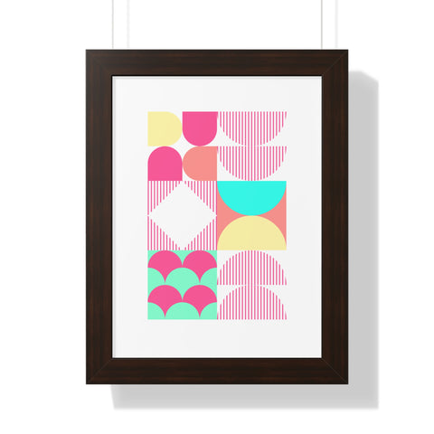 Bauhaus Yogi Framed Vertical Print Satu