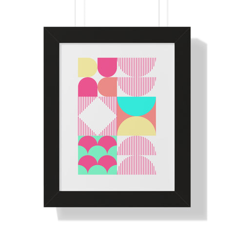 Bauhaus Yogi Framed Vertical Print Satu