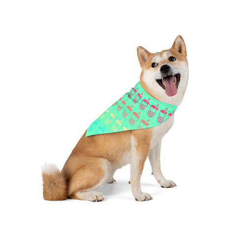 Kiwi Boba Pet Bandana – Fresh, Fun, and Perfect for Stylish Pets