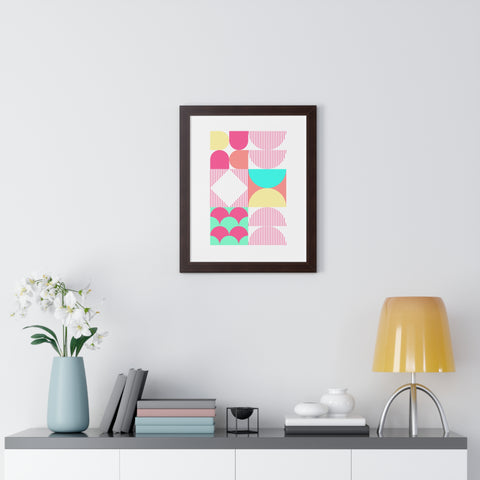 Bauhaus Yogi Framed Vertical Print Satu