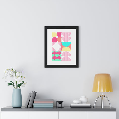 Bauhaus Yogi Framed Vertical Print Satu