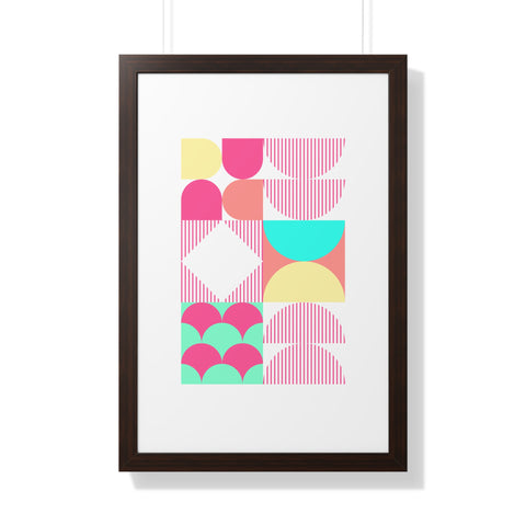 Bauhaus Yogi Framed Vertical Print Satu