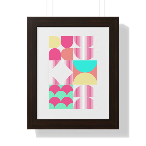 Bauhaus Yogi Framed Vertical Print Satu